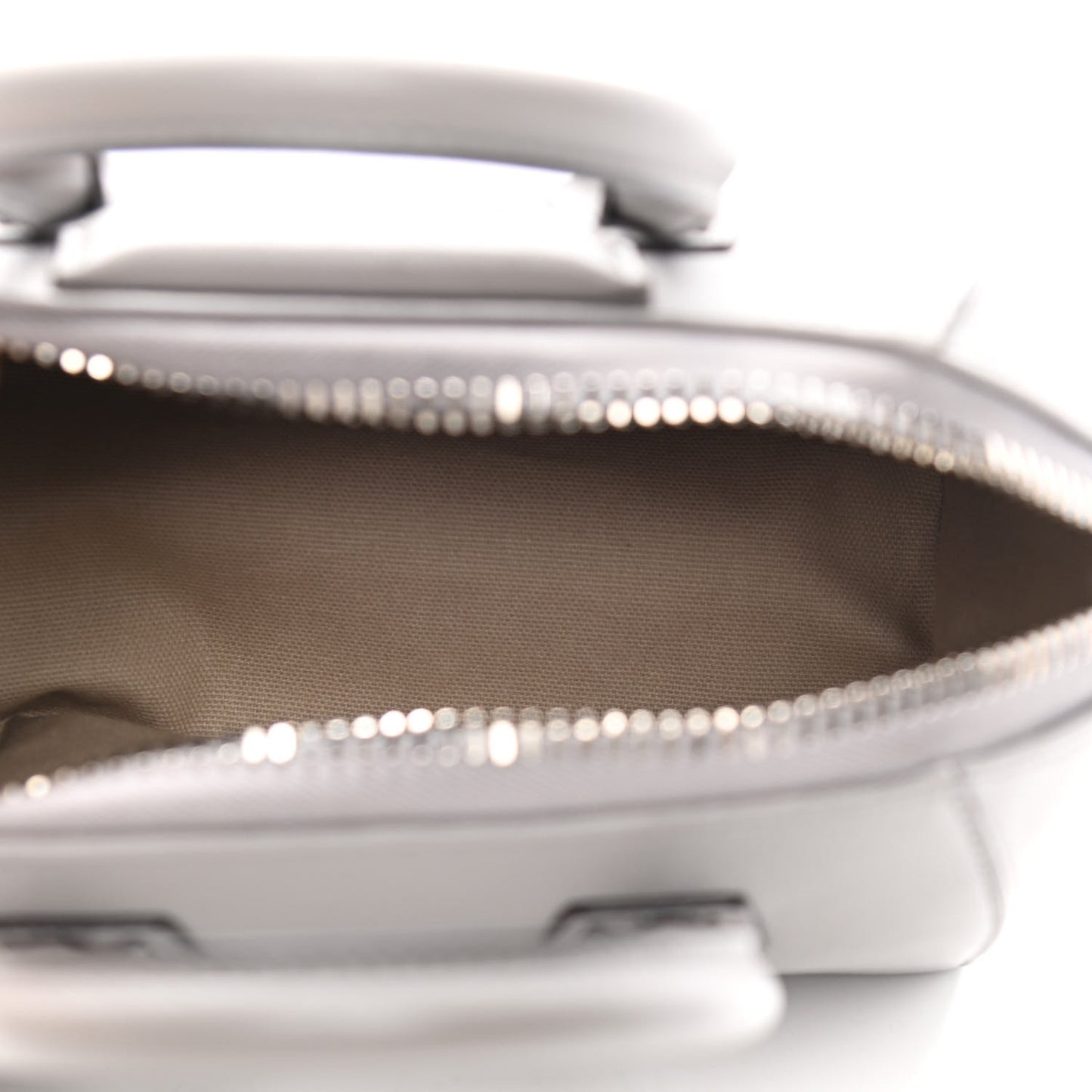 Sugar Goatskin Mini Antigona Pearl Grey