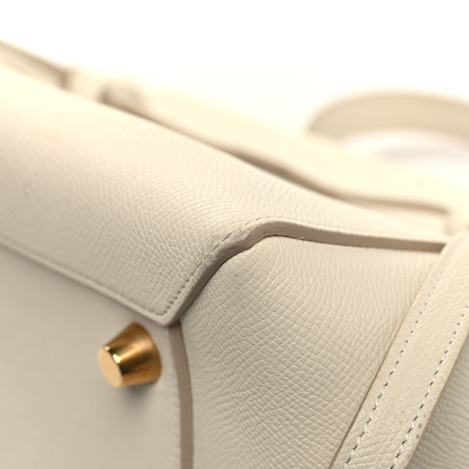 Celine Grained Calfskin Mini Belt Bag White 10 of 17