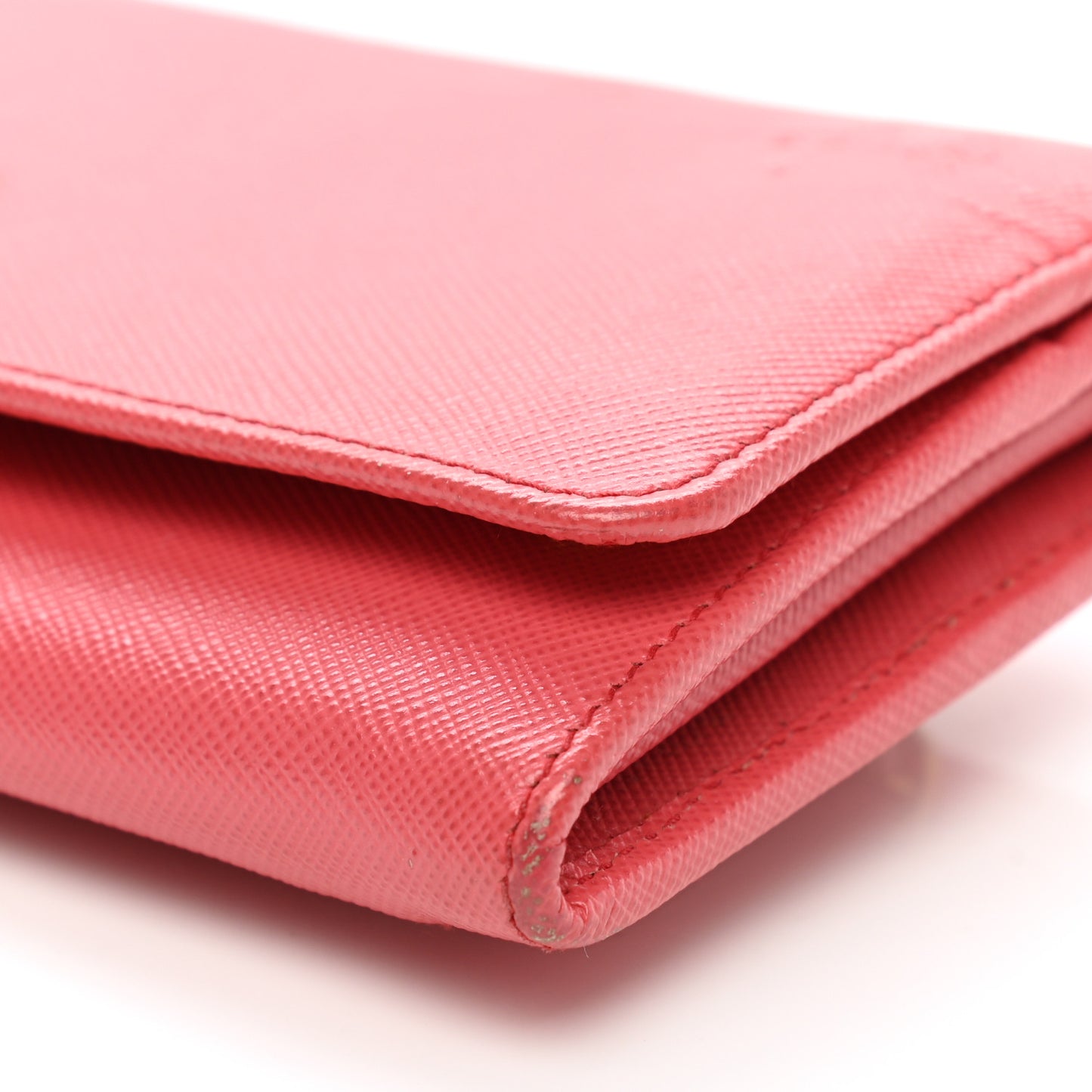 Saffiano Metal Continental Flap Wallet Peonia