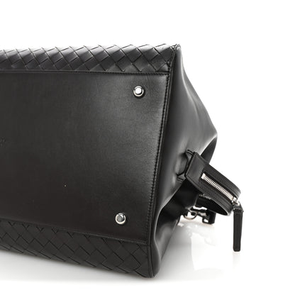 Bottega Veneta Nappa Intrecciato Zip Tape Weekender Bag Fondente 8 of 8