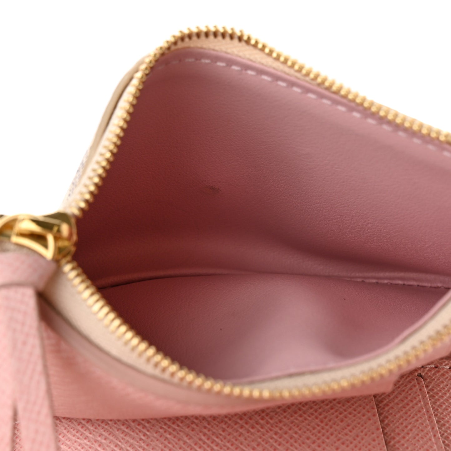 Damier Azur Victorine Wallet Rose Ballerine