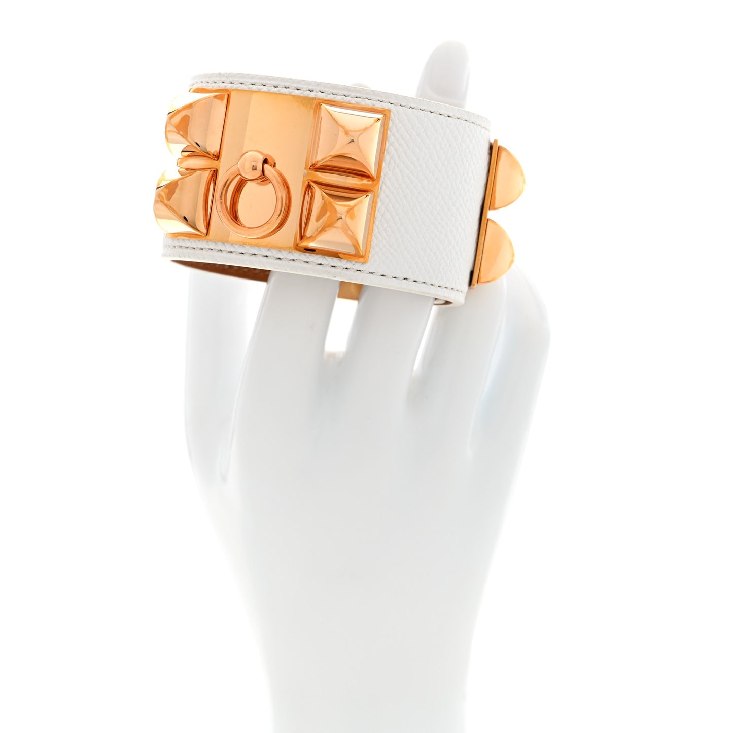Epsom Collier De Chien CDC Bracelet T3 White