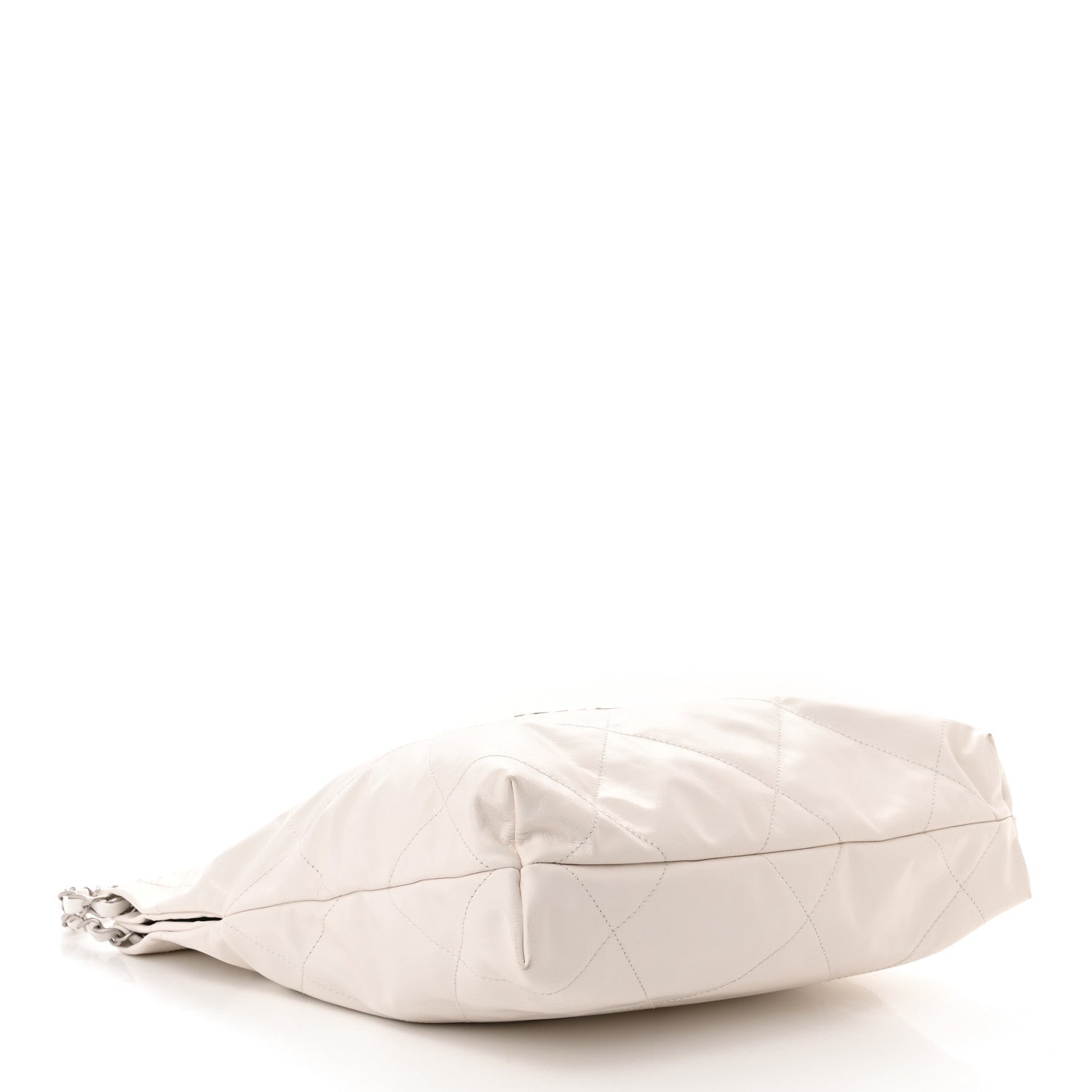 Chanel Shiny Calfskin Quilted Small Chanel 22 White 5 of 12