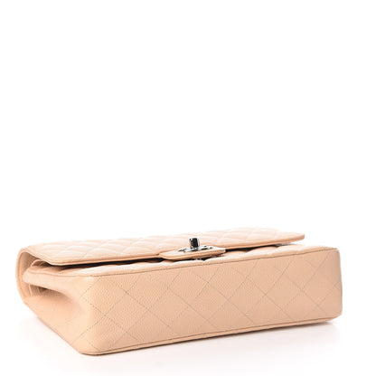 Chanel Caviar Quilted Medium Double Flap Beige 4 of 10