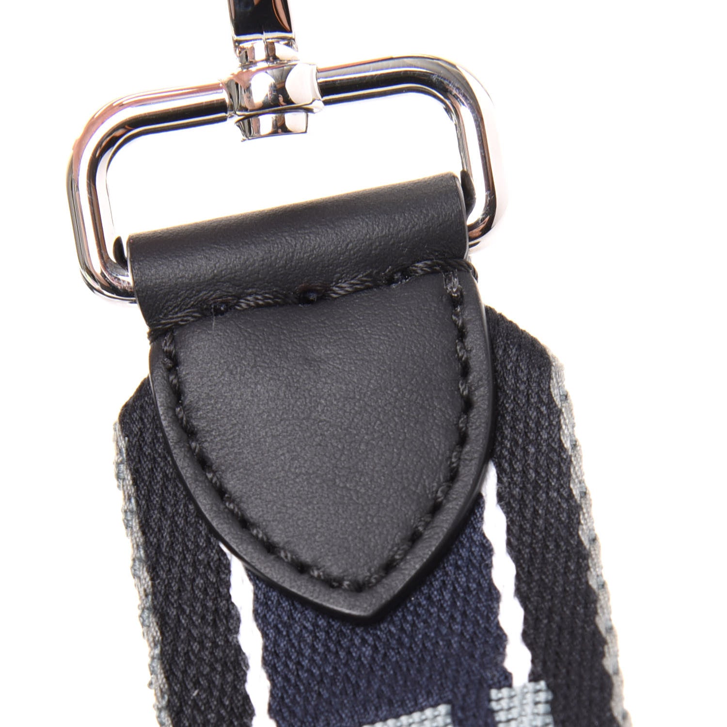 Fendi Woven Twill FF Strap You Black Multicolor 5 of 5
