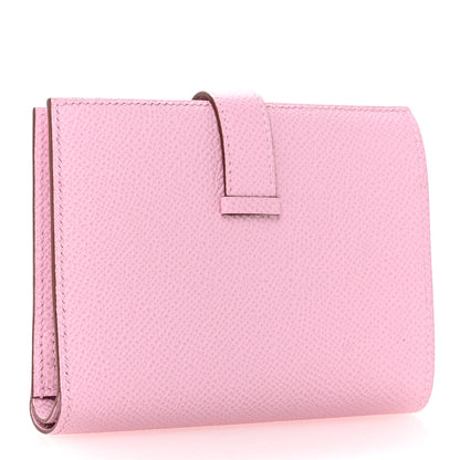 Hermes Epsom Bearn Compact Wallet Mauve Sylvestre 3 of 9