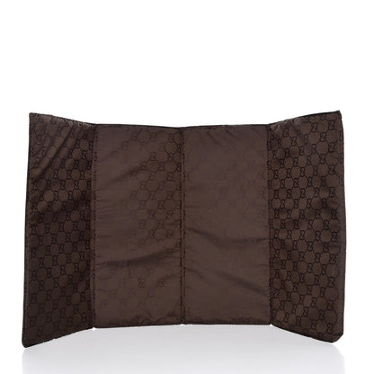 Gucci Monogram Natural Pigskin Large Diaper Bag Beige Ebony Cocoa Dark Chocolate 8 of 18