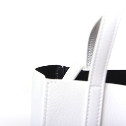 Balenciaga Smooth Calfskin Double Sided XXS Everyday Tote White Light Black 14 of 17