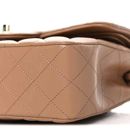 Chanel Lambskin Quilted Small Double Flap Brown 10 of 11