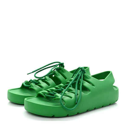 Bottega Veneta Rubber Jelly Sandals 38 Grass 3 of 7