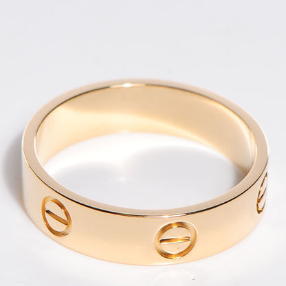 Cartier 18K Yellow Gold 6mm LOVE Ring 63 10.5 3 of 4