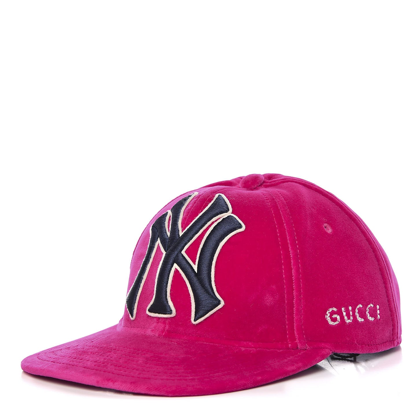 X MLB Velvet NY Yankees Baseball Hat 55-59 Pink