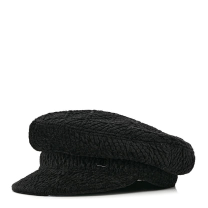 Chanel Viscose Silk Quilted CC Cap S Black 1 of 7