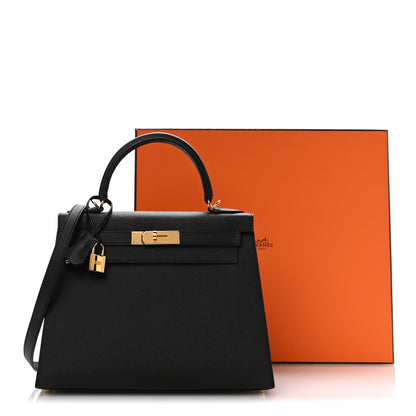 Hermes Epsom Kelly Sellier 28 Black 11 of 11