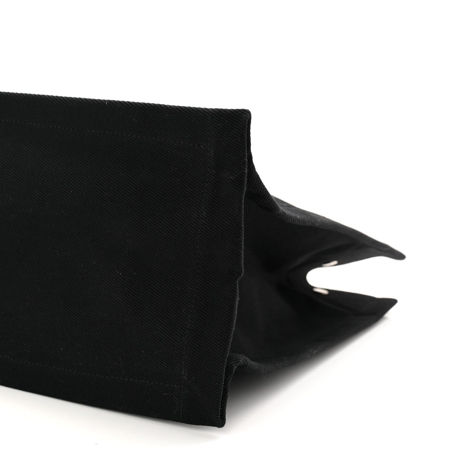 Saint Laurent Linen Calfskin Rive Gauche Tote Black 19 of 21