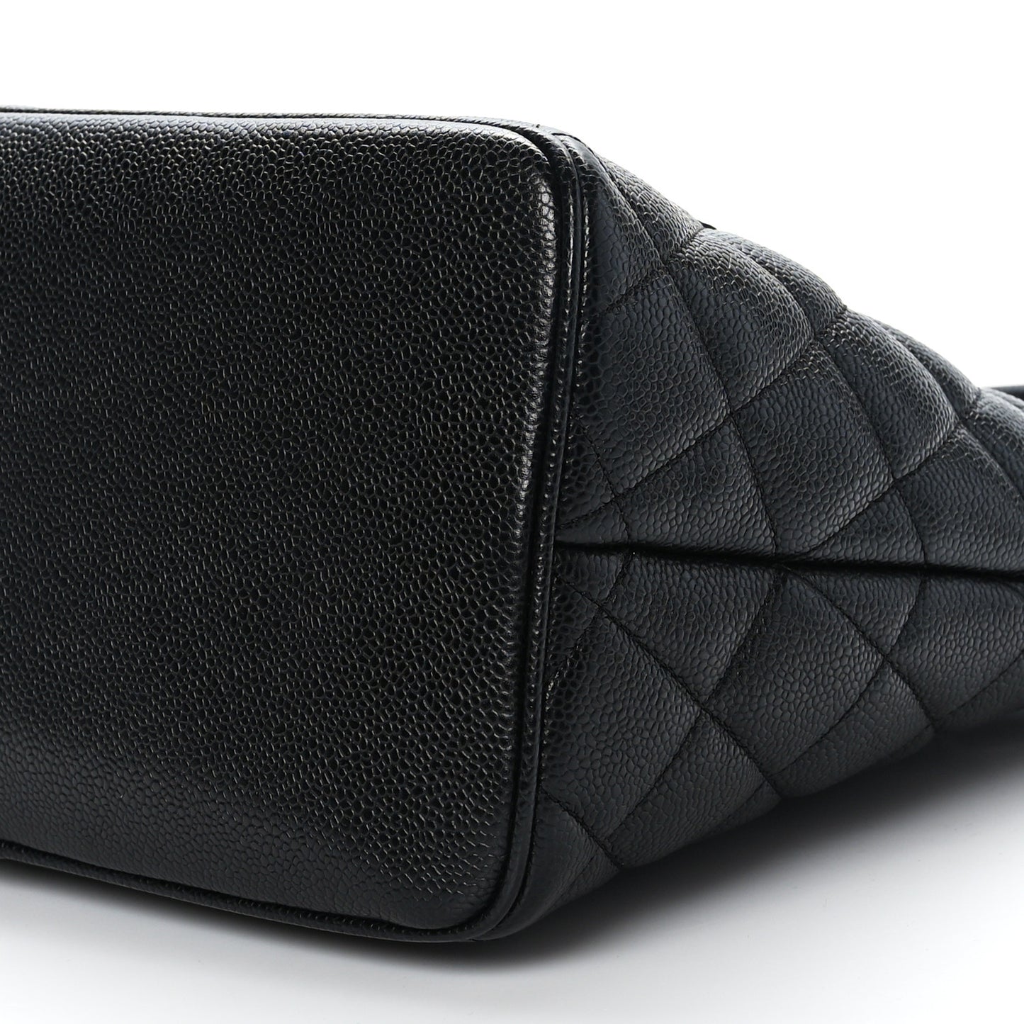 Caviar Quilted Medallion Tote Black