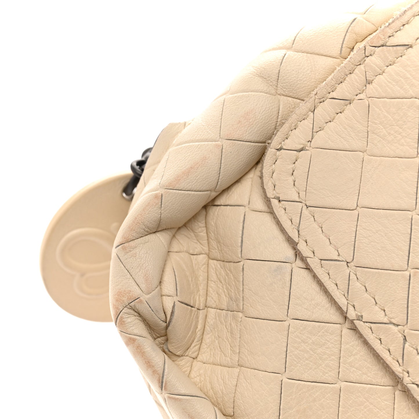 Calfskin Intrecciomirage Embossed Butterfly Small Chain Crossbody Colonial