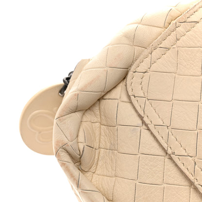 Bottega Veneta Calfskin Intrecciomirage Embossed Butterfly Small Chain Crossbody Colonial 14 of 15