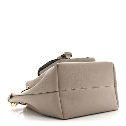 Louis Vuitton Calfskin Lockme Bucket MM Greige 4 of 11