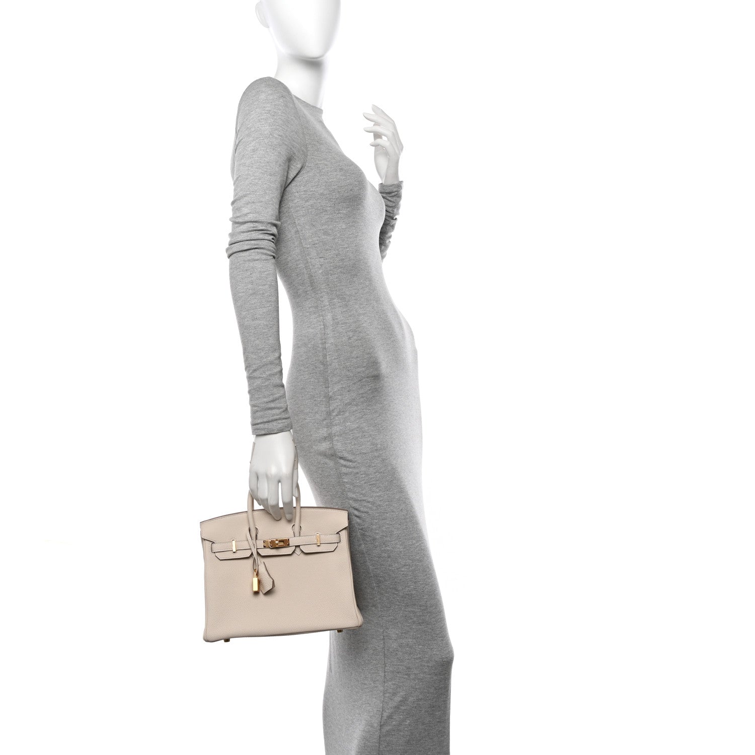 Hermes Togo Birkin 25 Craie 2 of 11