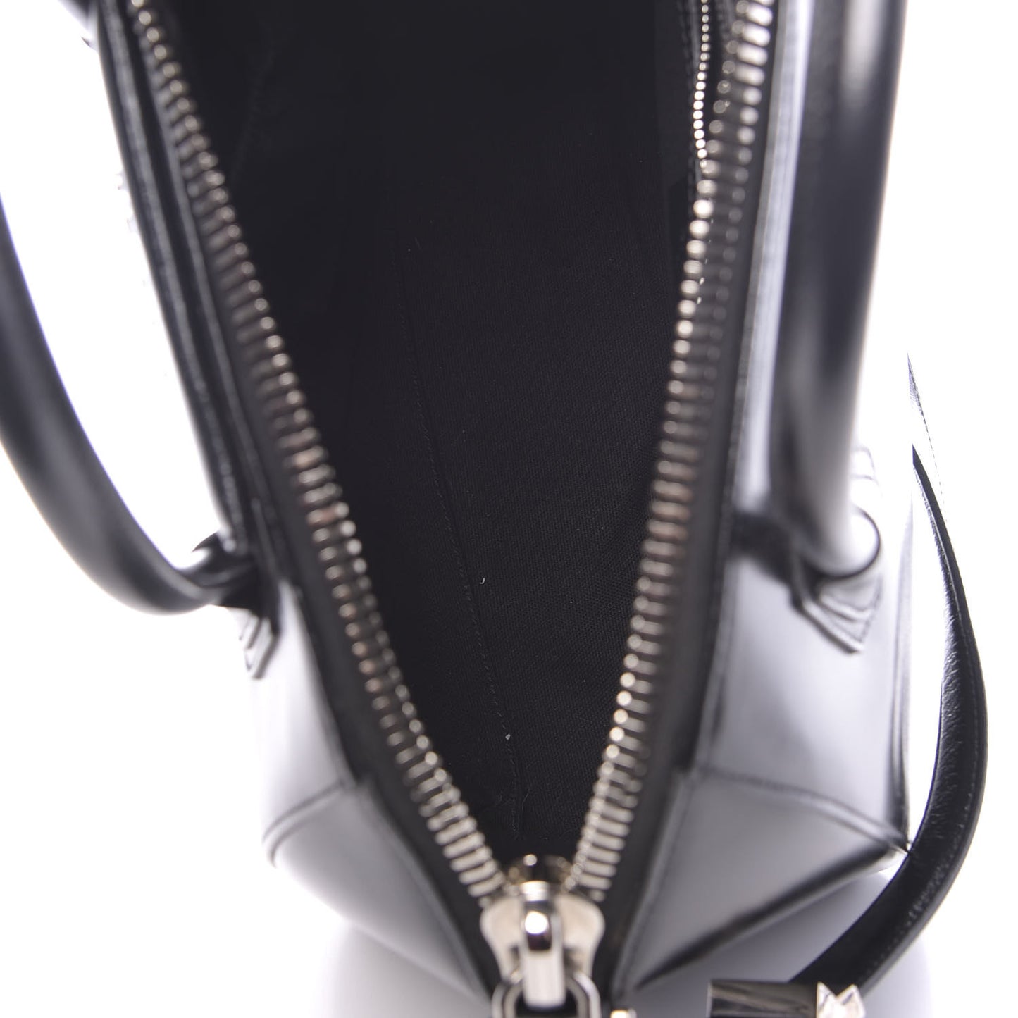 Shiny Lord Calfskin Small Antigona Black