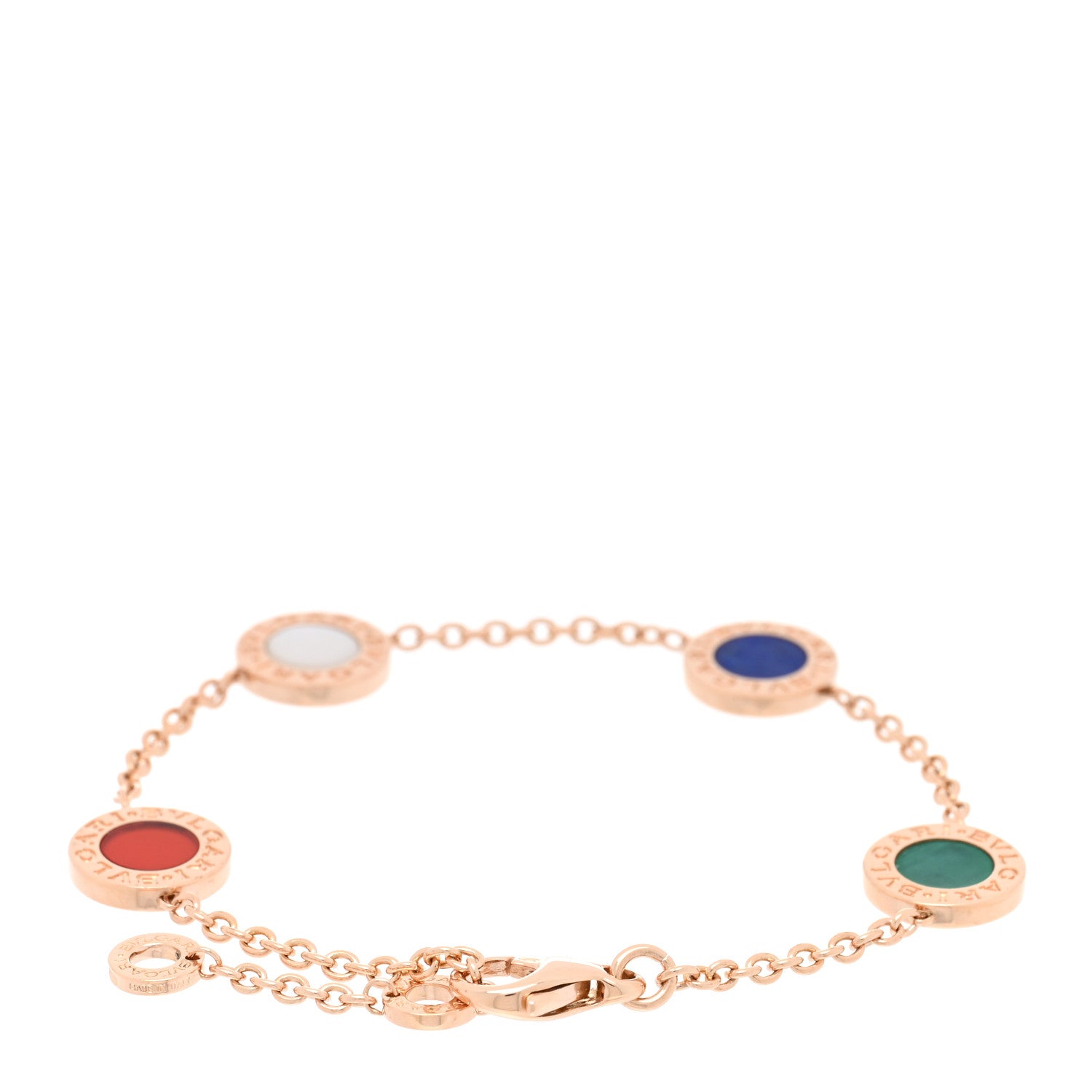 Bulgari 18K Rose Gold Multi Gemstone Bvlgari Bvlgari Bracelet SM 2 of 3