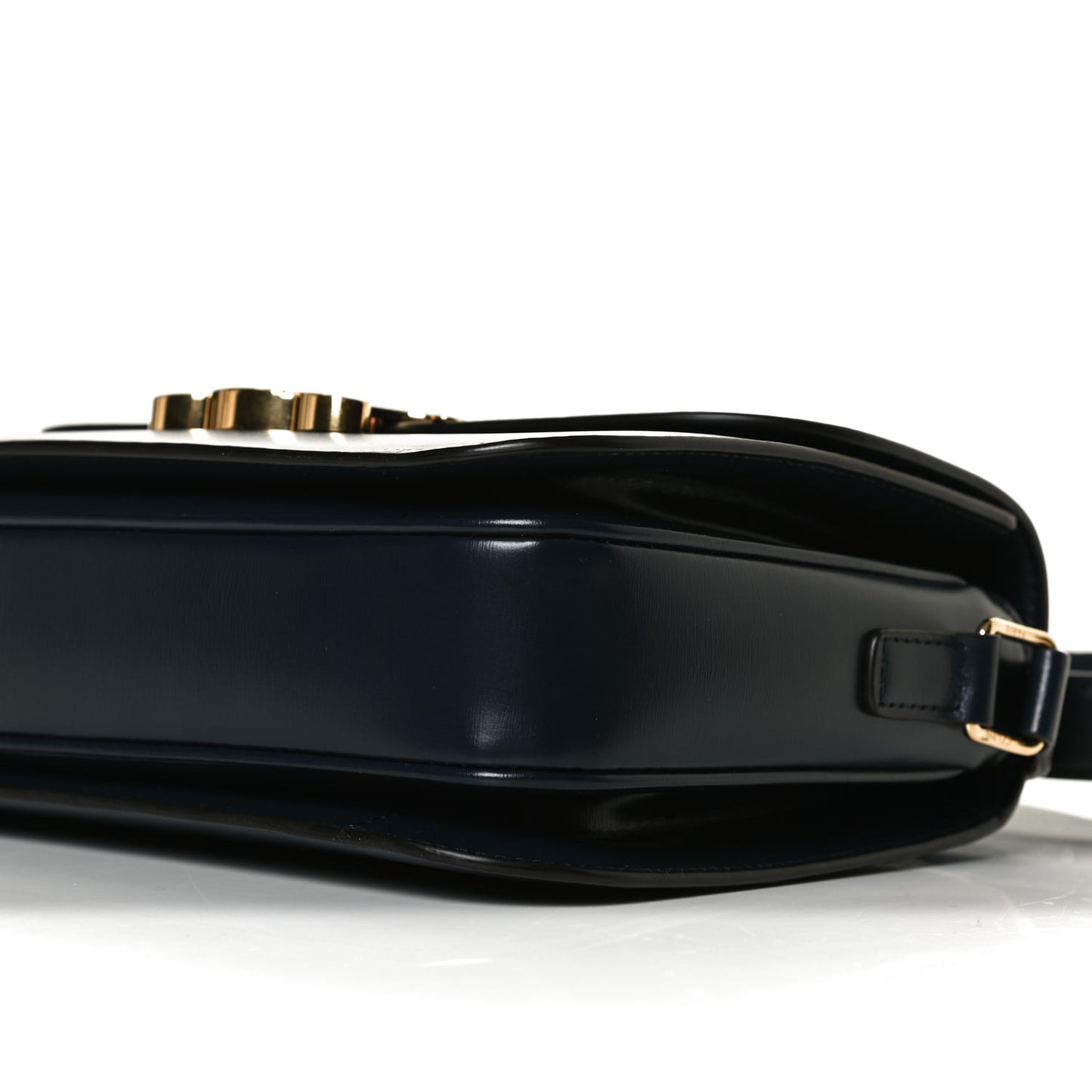 Shiny Calfskin Medium Triomphe Navy Blue