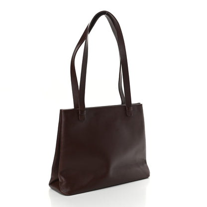 Chanel Calfskin Small Shopping Tote Brown 2 of 9