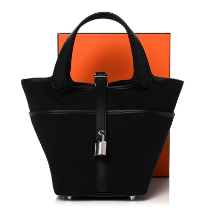 Hermes Toile Goeland Swift Cargo Picotin Lock 18 Black 10 of 10