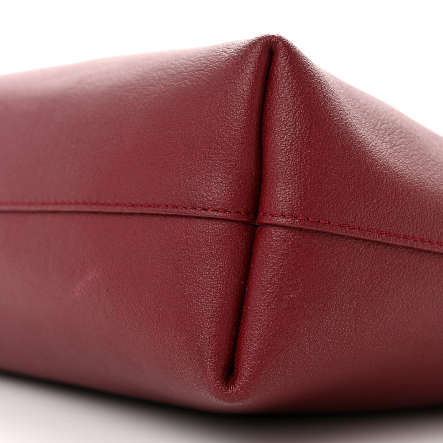 Calfskin Large Shopping Tote Bordeaux