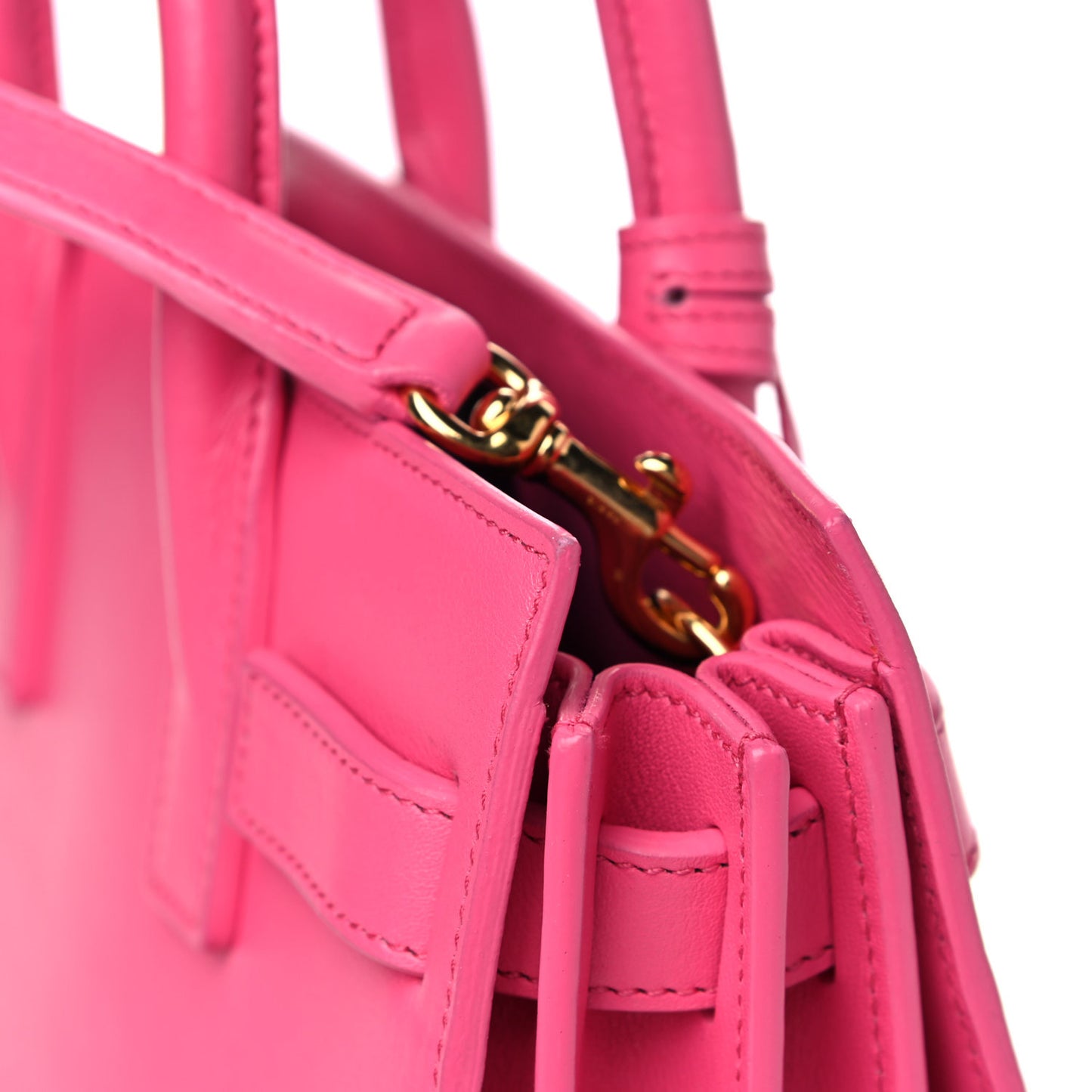 Calfskin Nano Sac De Jour Lipstick Fuchsia