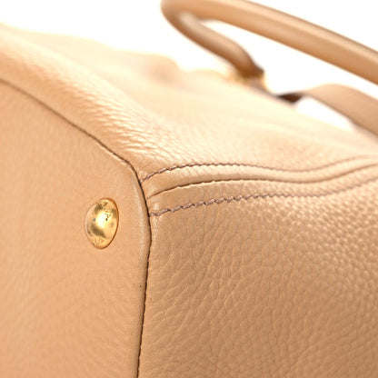 Prada Vitello Daino Side Pocket Tote Caramel 7 of 13