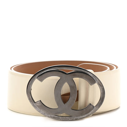 Chanel Calfskin CC Belt 90 36 White 1 of 9