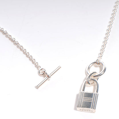 Hermes Silver Kelly Cadenas Pendant Necklace 5 of 6