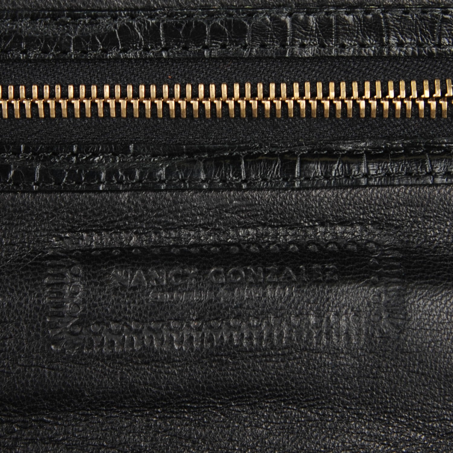 Nancy Gonzalez Crocodile Wallet On Chain Black 6 of 8
