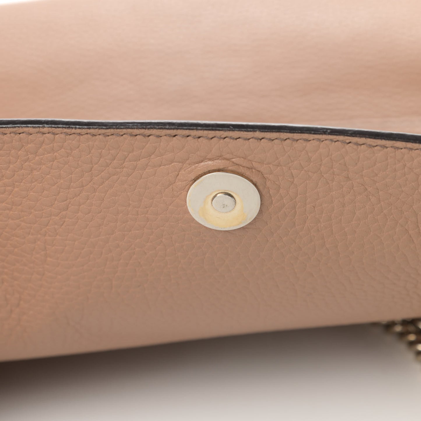 Pebbled Calfskin Medium Soho Flap Crossbody Camelia