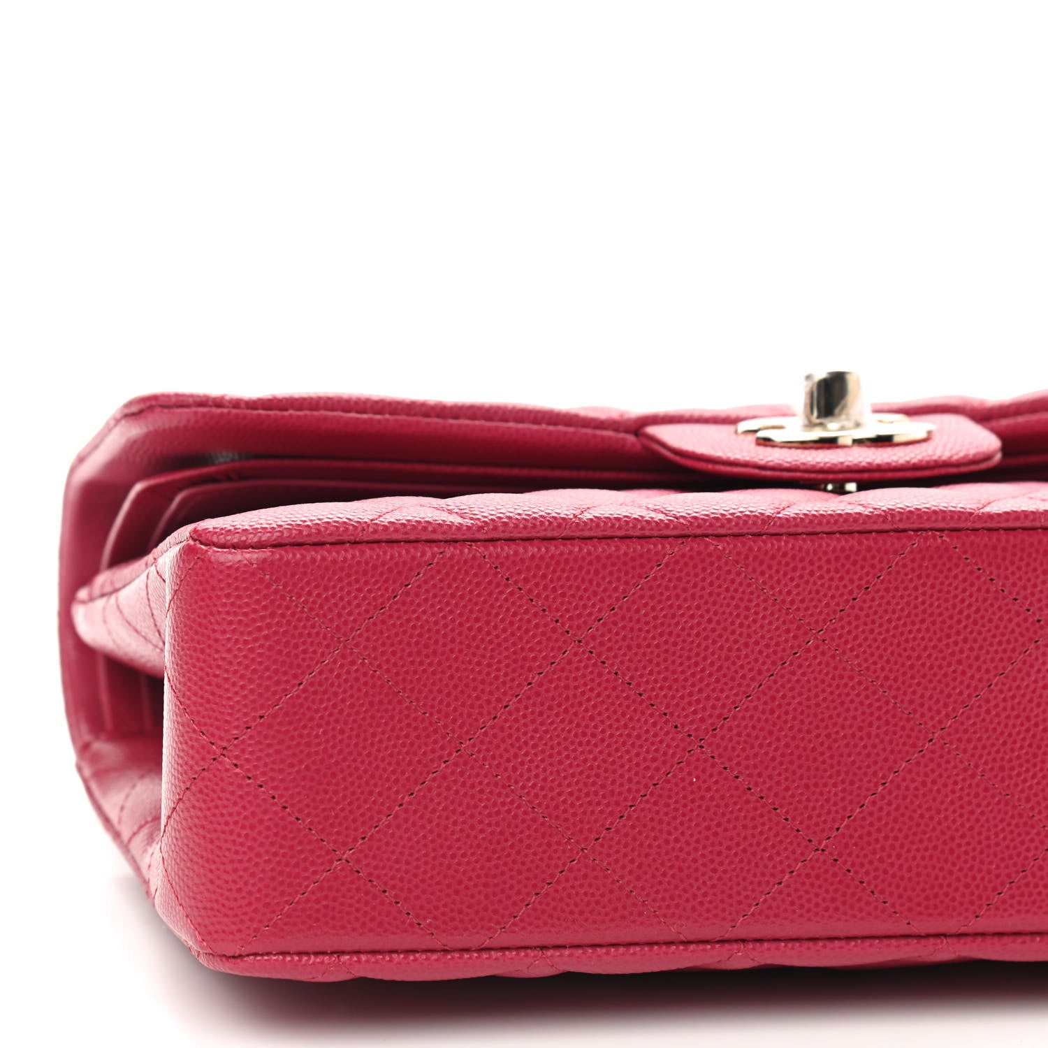 Chanel Caviar Quilted Small Double Flap Dark Pink 8 of 10