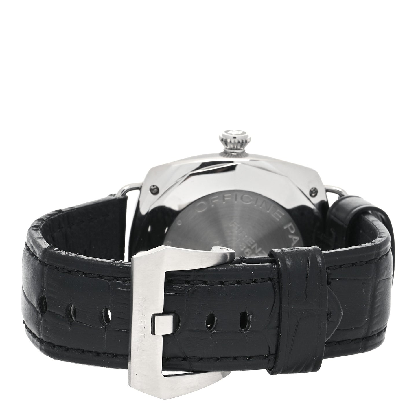 Stainless Steel Alligator 44mm Radiomir Black Seal Logo Automatic Watch Black PAM00287