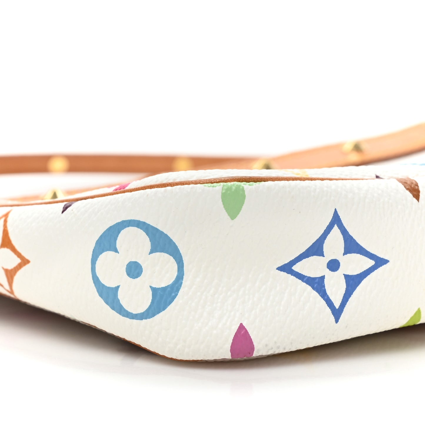 Monogram Multicolor Pochette Accessories White