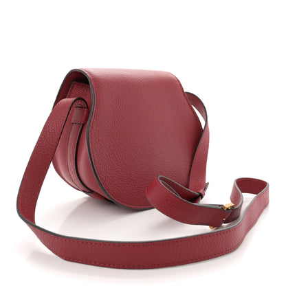 Chloe Grained Calfskin Small Marcie Saddle Bag Red 3 of 11
