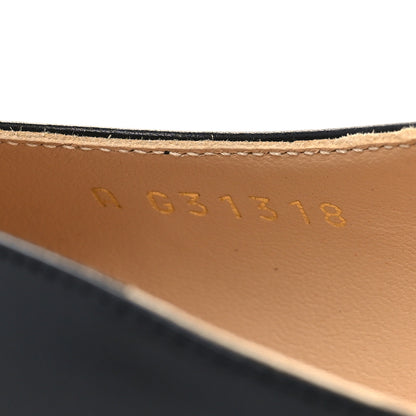 Chanel Goatskin Grosgrain Cap Toe CC Slingback Sandals 41 Black 7 of 8