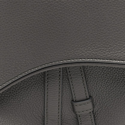 Christian Dior Grained Calfskin Mens Saddle Bag Grey 7 of 9