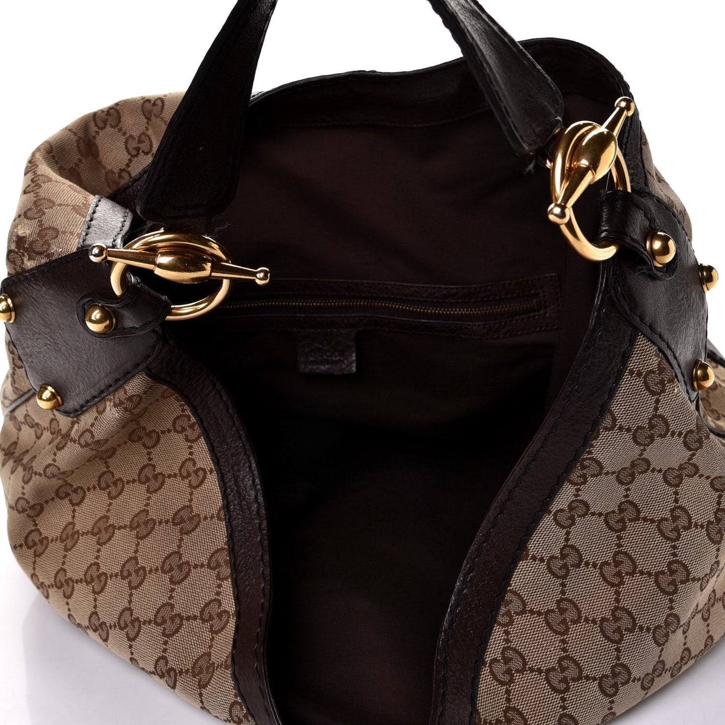 Monogram Large Jockey Hobo Dark Brown