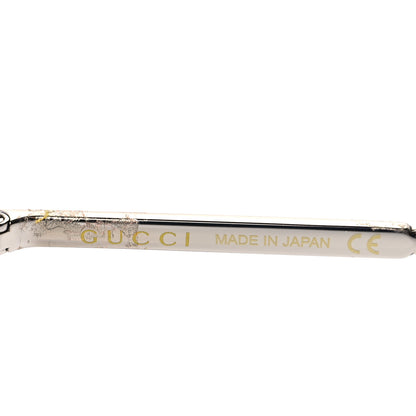 Gucci Metal Aviator Sunglasses GG0365S Silver Yellow 6 of 9