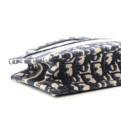 Christian Dior Oblique Mini Book Tote Blue Multicolor 8 of 9