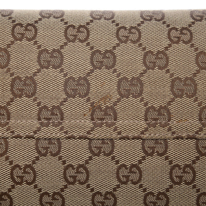 Gucci Monogram Studded Large Horsebit Clutch Dark Brown 14 of 15