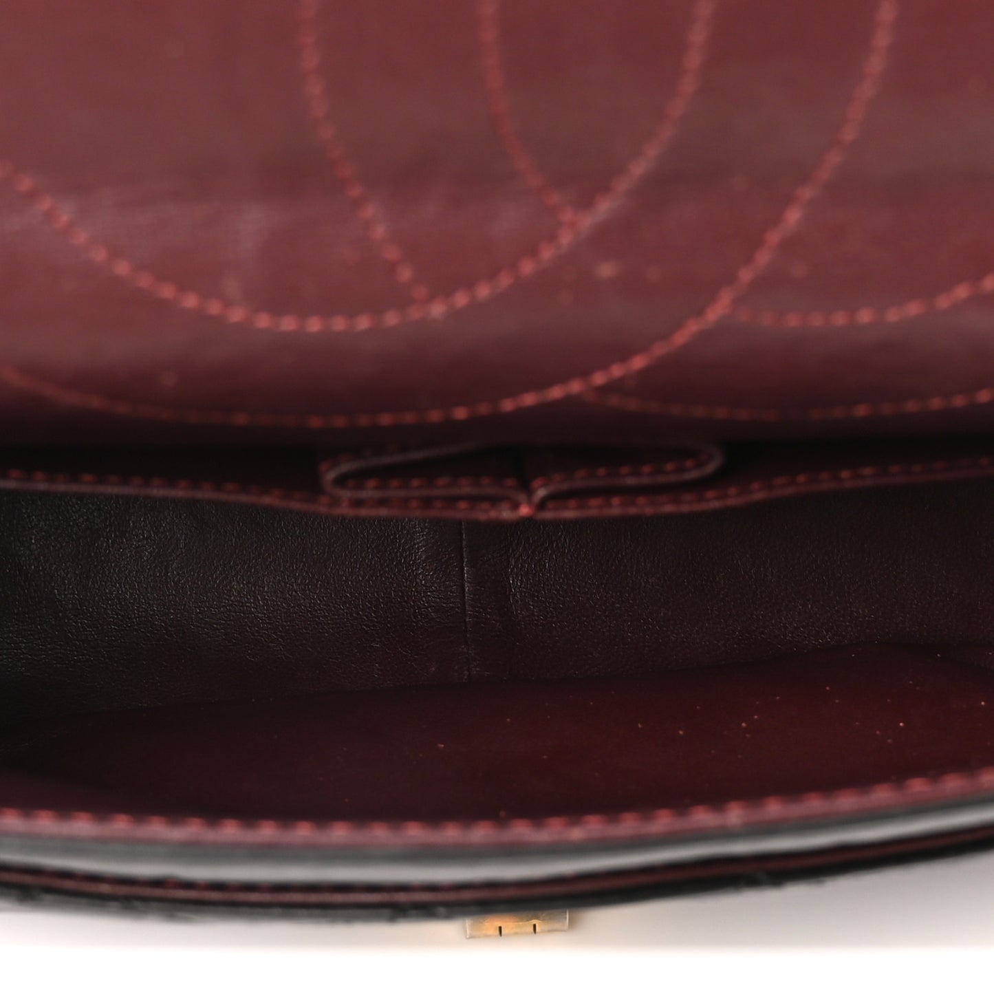 Aged Calfskin Quilted 2.55 Reissue 227 Flap Black