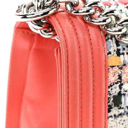 Chanel Lambskin Tweed Medium Boy Flap Coral 14 of 17