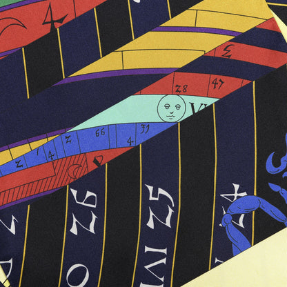 Hermes Silk Astrologie Nouvelle Maxi Twilly Violet Vert Jaune 2 of 4