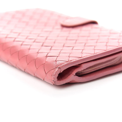 Bottega Veneta Nappa Intrecciato Continental Snap Wallet Quarzo 7 of 13